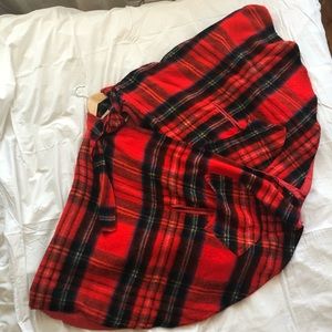 Vintage Plaid Cape
